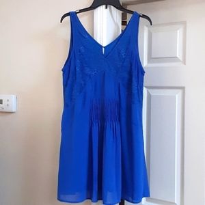 Blue mini dress